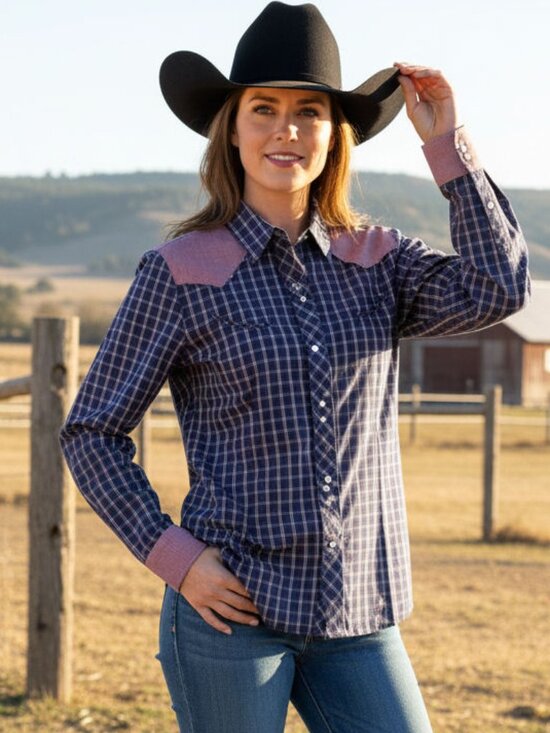 ROPER WOMEN’S WESTERN STYLE RODEO SHIRT Tops - ROPER WOMEN’S WESTERN STYLE RODEO SHIRT